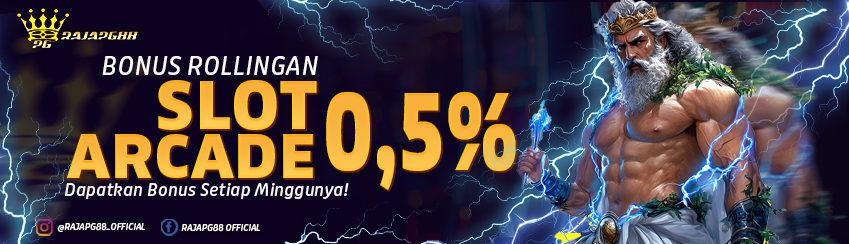BONUS ROLLINGAN SLOT DAN ARCADE 0.5%